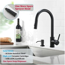 High Arc Stainless Steel Faucet with Extra Sprayer