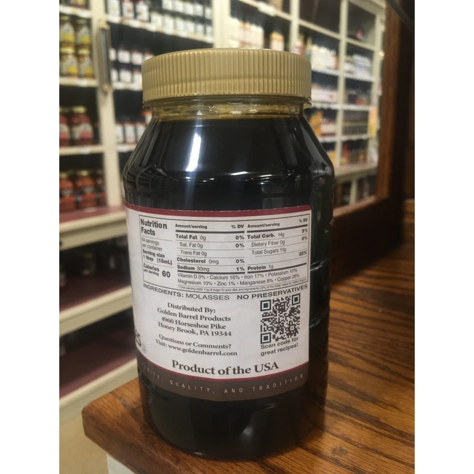 Walnut Creek Foods Nutritivo Sabor Audaz Hecho en EE. UU. Blackstrap Melaza 32 OZ Foto 2 de 2