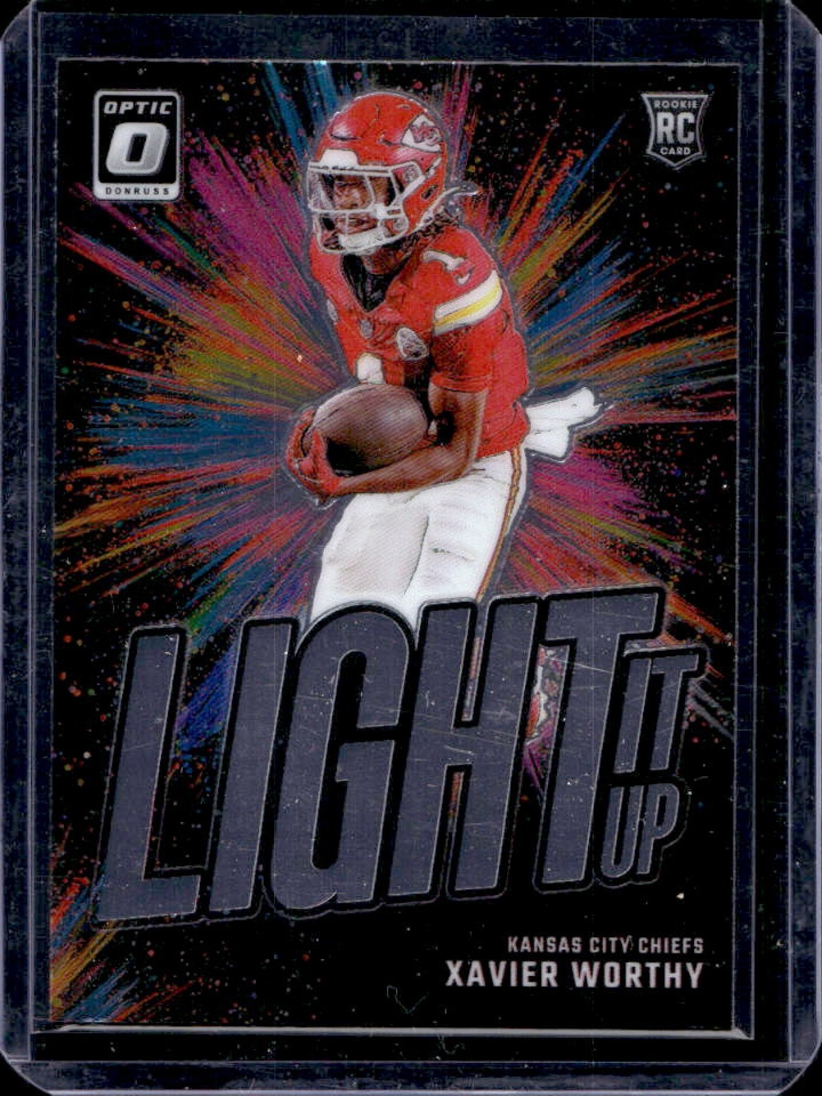 2024 Donruss Optic Xavier Worthy Light It Up RC Rookie #9 Chiefs