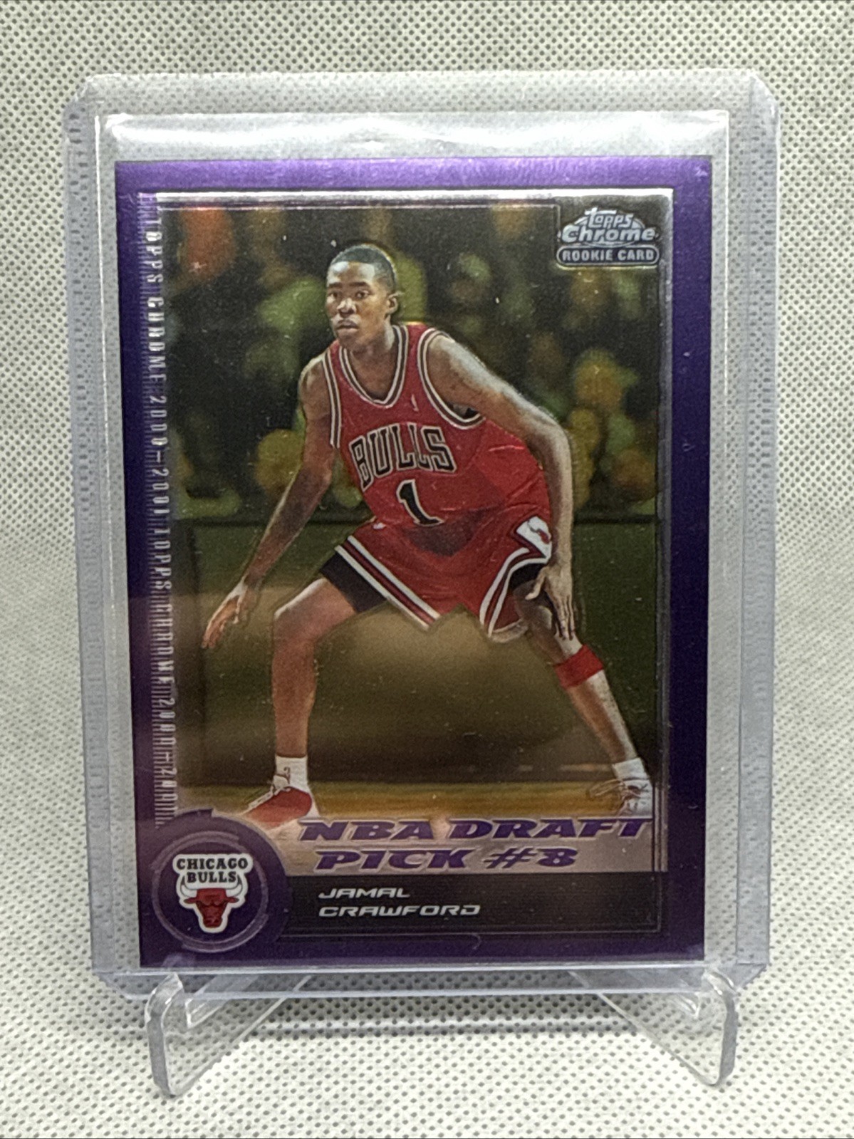 2000-01 Topps Chrome Jamal Crawford #158 Rookie RC /1999 Chicago Bulls
