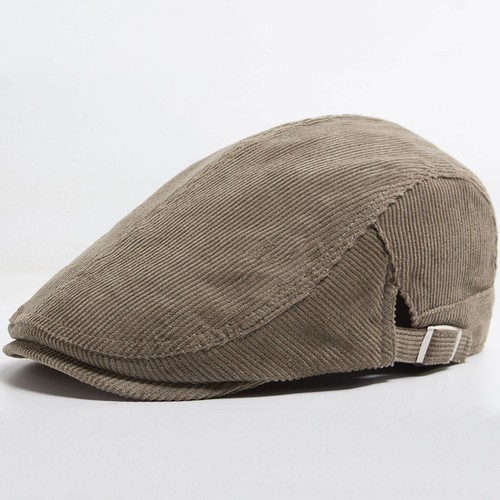 Men Fashion Corduroy Beret Spring Autumn Thick Warm Women's Flat Hat Vintage Cas - Picture 22 of 22