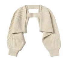 Ray Beamz Knit Bolero Ivory Free Size Women's Outerwear