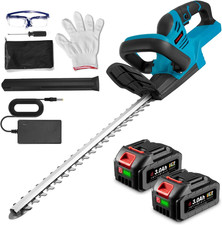 Tagliasiepi a Batteria, 22 Pollici Taglia Siepi Da Giardino Elettrico Con 2 Batt