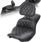 2-Up Gel Seat with Driver Backrest For Harley Touring Street Road Glide 24-2026