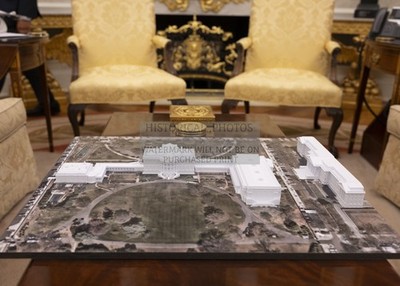 WHITE HOUSE BALL ROOM PLANS ARCHITECTURE DESIGNS MOCK-UP 5X7 PHOTO