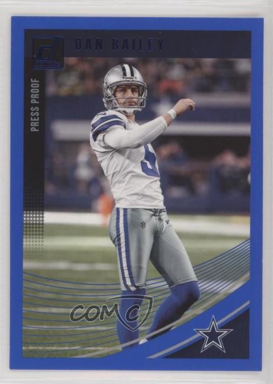 2018 Panini Donruss Press Proof Blue Dan Bailey #81 uk2