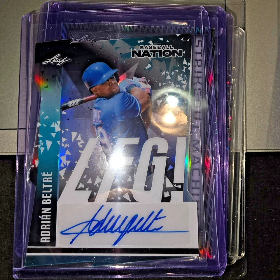 BÉISBOL NATION CLEAR LA-AB1 2025 TROQUELADO LEYENDA AUTOMÁTICO ADRIAN BELTRE AUTOMÁTICO 15/15 Foto 3 de 4