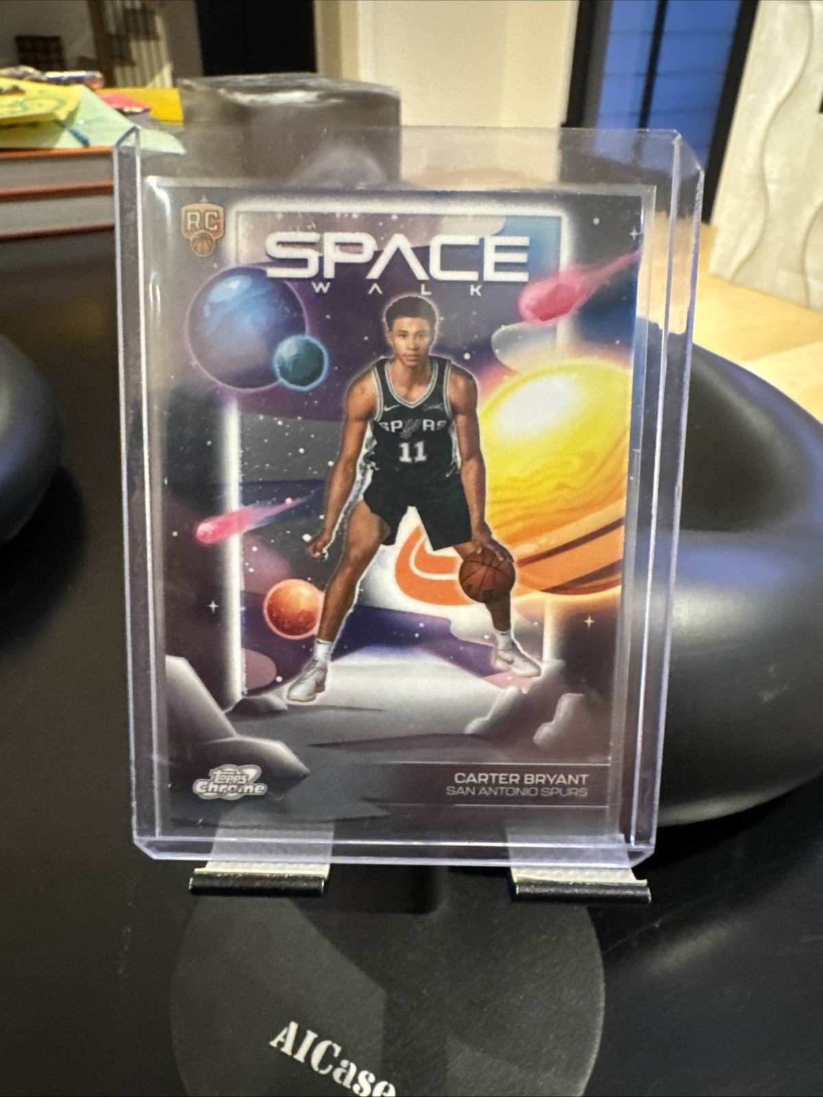2025-26 Topps Cosmic Chrome Carter Bryant Space Walk RC Refractor #SW-9 Spurs