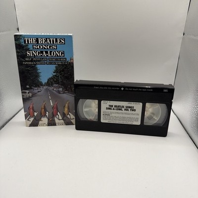 The Beatles Songs Sing-A-Long Vol. 2 VHS Max Fleischer cartoons to Beatles music