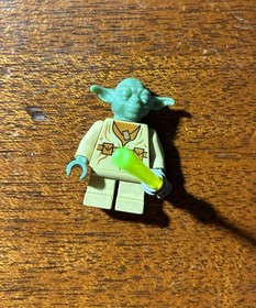 Lego Star Wars 7103 7260 4502 Yoda No Eyes Minifigure Sw0051 READ