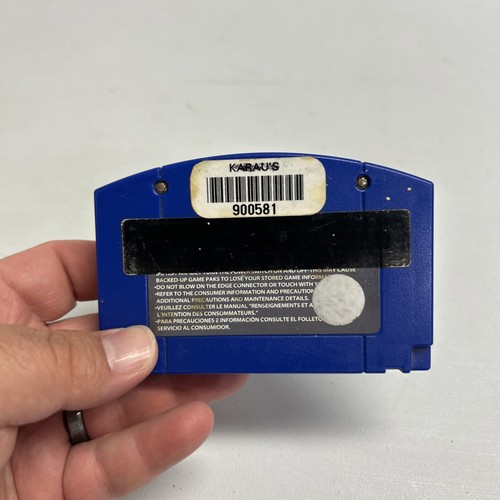 N64 Bassmasters 2000 (Nintendo 64, 1999) Blue Cartridge Only Tested Authentic - Picture 6 of 6