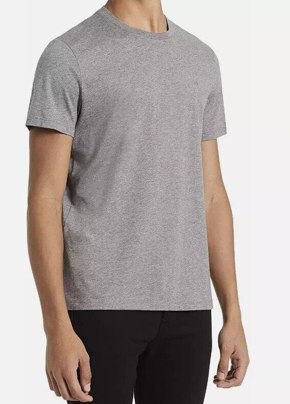 Calvin Klein Mens Liquid Cotton Crewneck T-Shirt Gray Heather Large 4790₽