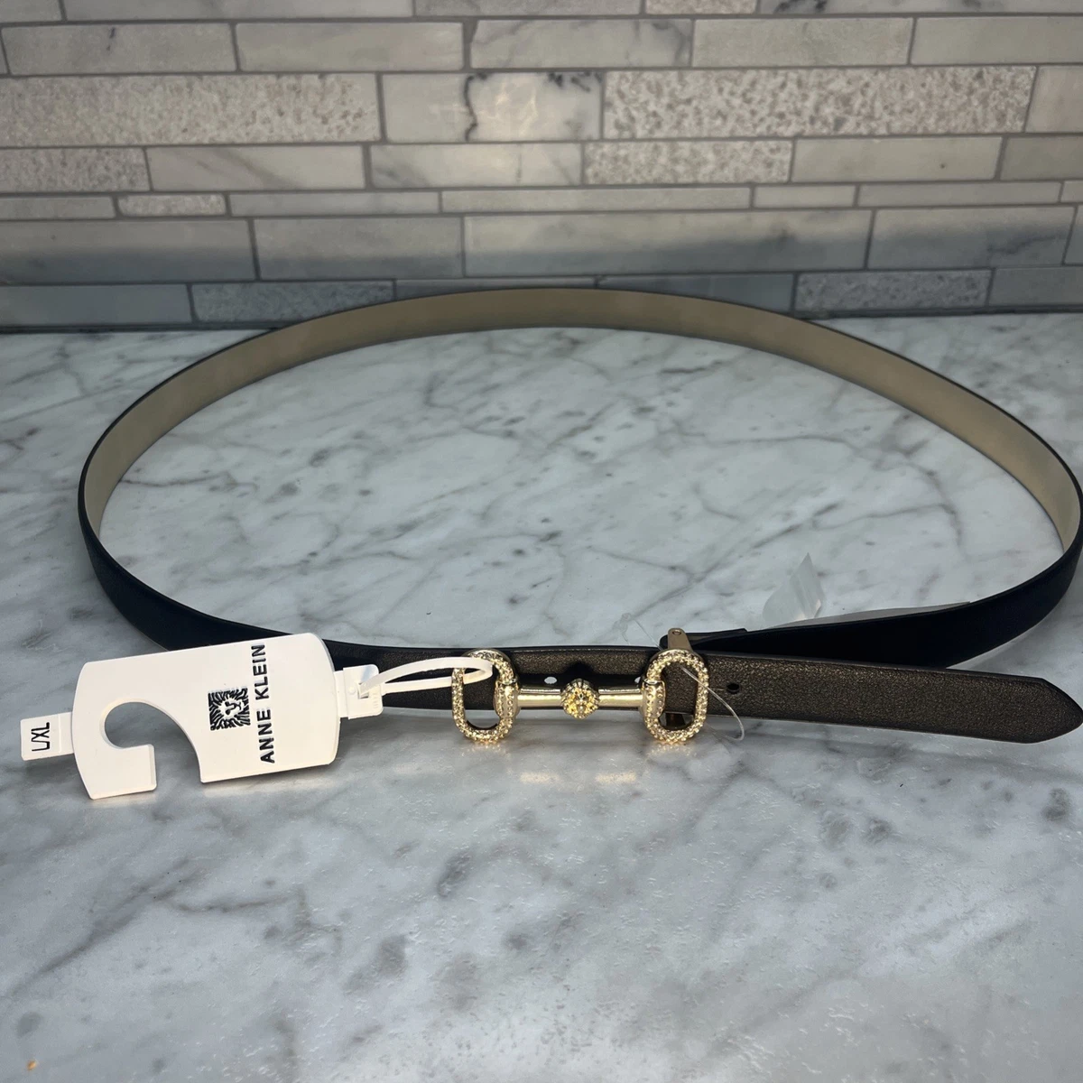 Anne Klein Black Solid Belts for Women for sale | eBay display picture 2
