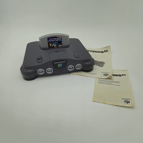 Black N64 2 Controllers Rumblepack Memory Card Game Paperwork N64 Tested Works - Picture 2 of 16