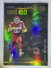 2018 Panini Illusions - Travis Kelce, Tony Gonzalez Trophy Collection Gold /499