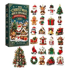 Mini Christmas Brick Ornament Advent Calendar 2026 Building Blocks Countdown Gif