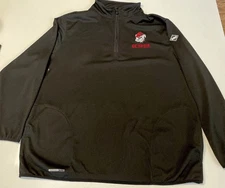 Franchise Club Men’s XL Thermal Tech 1/4 Zip Georgia Bulldogs Black - Mint Cond.