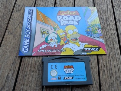 The Simpsons - Road Rage - Modul + Anleitung - Nintendo Game Boy Advance - GBA
