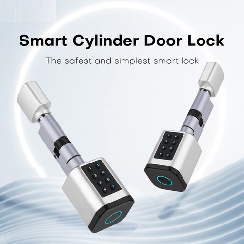 Tuya Smart Door Lock Cylinder Fingerprint Password Card APP Unlock+Keys 60~90mm. - Bild 16 von 18