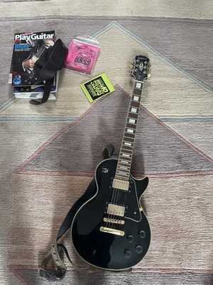 Epiphone Les Paul Custom Epiphone schwarz überholt.