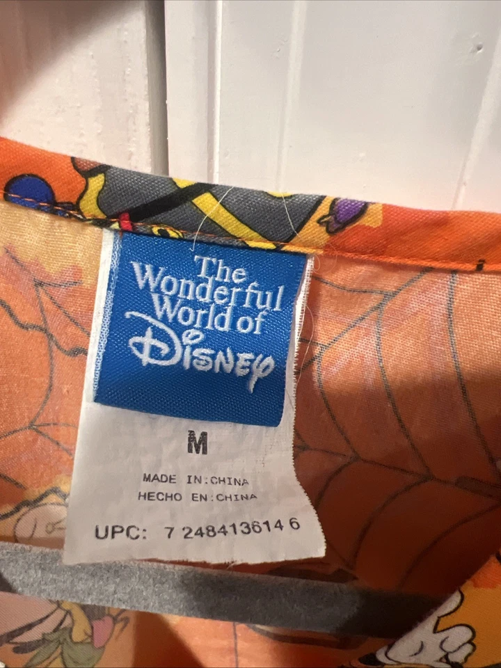 Disney Halloween Scrub Top Adult Medium - Image 2 of 3