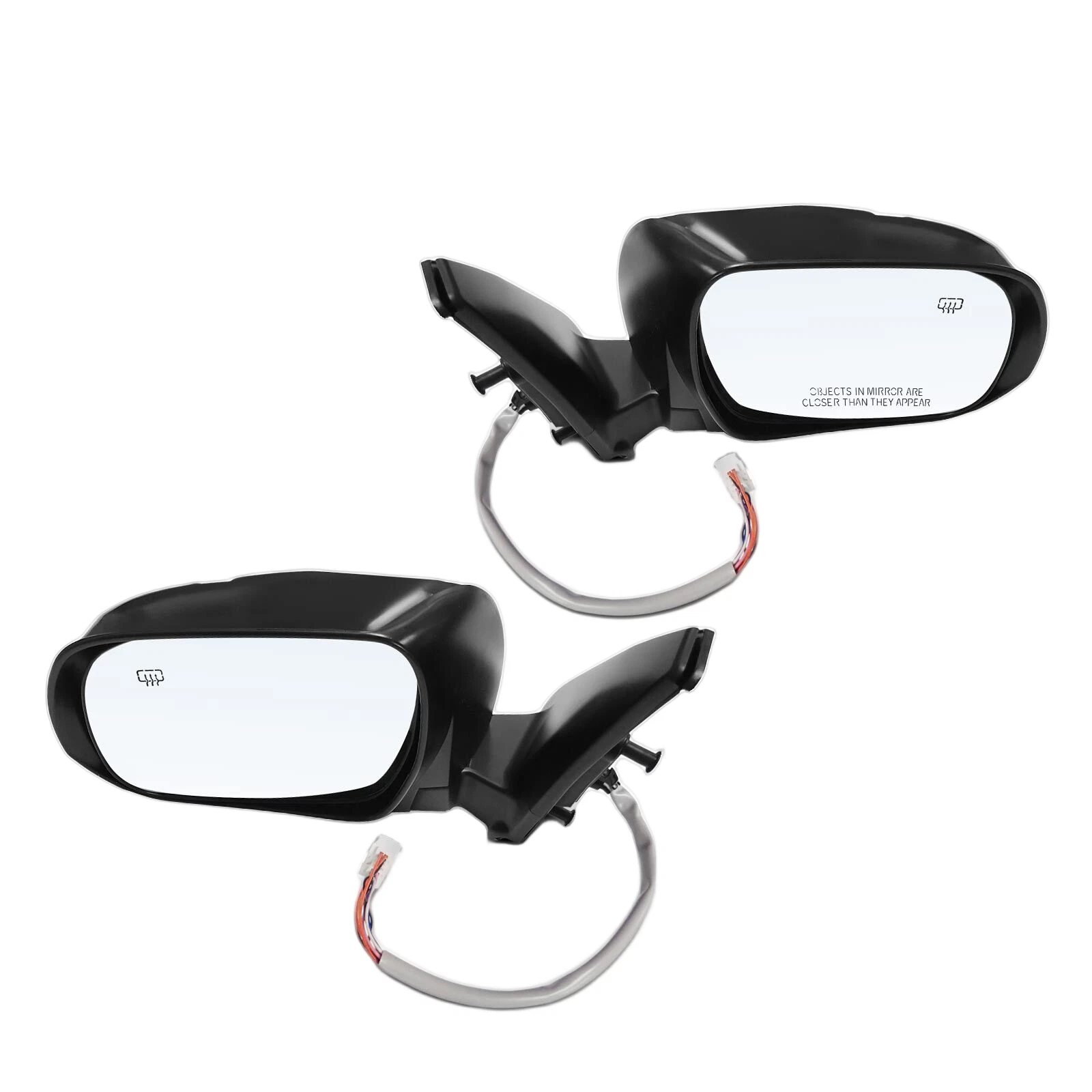 Driver & Passenger Black Power Heater Mirror w/ Power Adjust for Toyota 4Runner