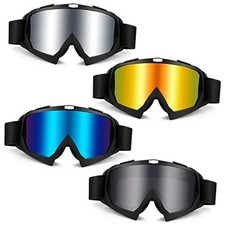 4 Pack Dirt Bike Riding Goggle Motorcycle Goggle with off Road ATV UTV Anti