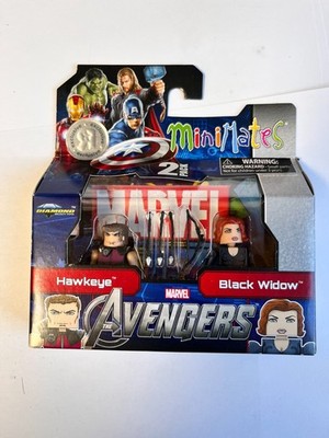 Marvel Avengers Minimates Series Hawkeye & Black Widow Mini Actionfiguren Set