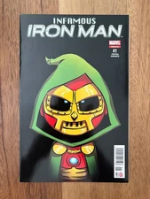 INFAMOUS IRON MAN #1 (Marvel, 2016) VF Mexican Edition, Skottie Young Var