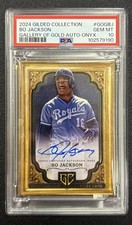 Bo Jackson 2024 Topps Gilded Gallery of Gold Auto /10   PSA 10 /POP 1  !!