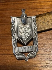 Vintage Original Landau 9657609 Badge Muscle Car Emblem Automobile Car Parts