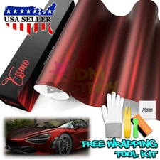 ESSMO PET Romance Chrome Dark Red Auto Car Vehicle Vinyl Wrap Decal Sticker