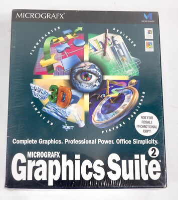 Vintage Micrografx Graphics Suite 2 NEW NOS ST533B17