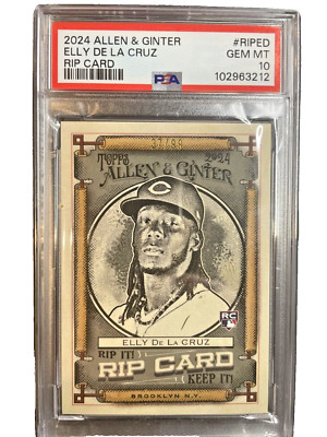 *POP 2* Elly De La Cruz Rip Card PSA GEM MINT 10 (POP 1) /99 (UNRIPPED ...