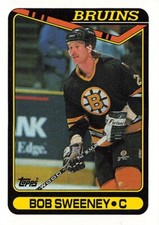 1990 Topps Bob Sweeney 99 Boston Bruins