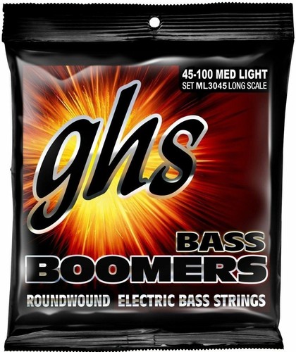 GHS Bass Boomers ML3045 Medium Light Long Scale Bass Guitar Strings 45-100 - 第 1/1 張圖片
