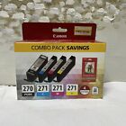 Canon 270 Black, 271 C/M/Y Combo 4pk Ink Cartridges - Cyan, Magenta, Yellow