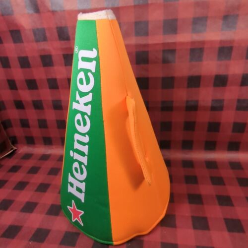 HTF Heineken Bier Holland Megaphon grün & orange Werbung tolle Form! - Bild 5 von 12