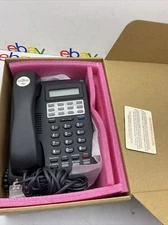 ESI 24-Key DFP Phone & Stand 5000 0493 Warranty Digital Feature Black Tested 👍