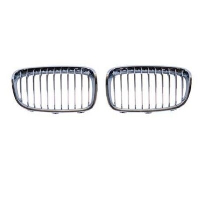 Chrome For BMW F20 F21 U Type Front Grille Grills Kidney 11-14 3DR 5DR