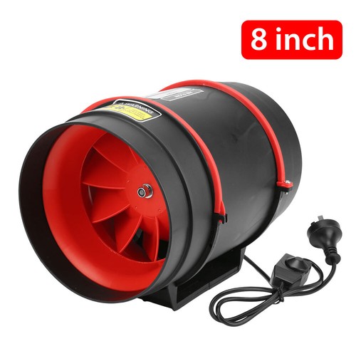 4" 6" 8" Silent Inline Fan Industrial Extractor Duct Hydroponic Exhaust Vent - Picture 15 of 15