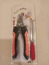 Dog & Cat Pet Nail Clippers and Trimmers with Safety Guard to Avoid Over Cutting