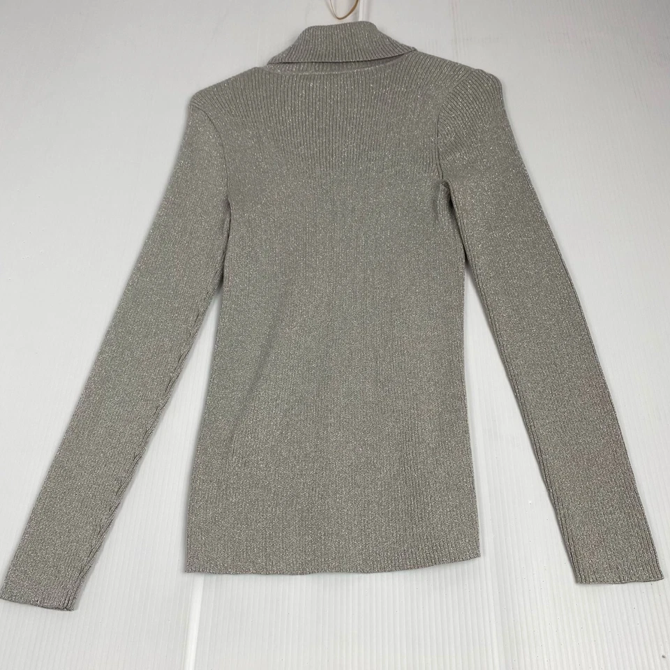 Ralph Lauren Women's Long Sleeve Sweater, Grey, Size M Turtleneck.Casual - Image 2 of 4