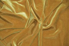 DARK GOLD Spandex Stretch Velvet fabric clothing dress drapery costume