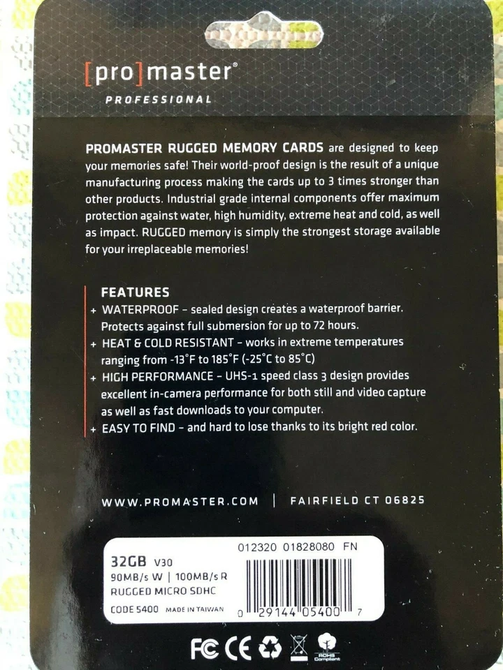 ProMaster Rugged Micro SD Memory Card - 32GB with case. - Image 2 of 2