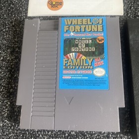 Wheel of Fortune NES Nintendo Family Edition Game Cartridge Instruction Booklet