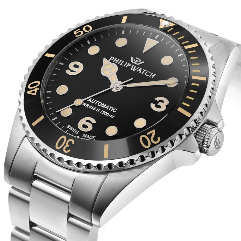 Orologio Subacqueo Philip Watch Caribe Diving 200 Automatico