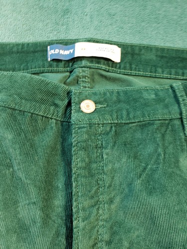 Old Navy Jeans Sz 22 Womens Green Stretch Corduroy Pants High Rise Skinny NWT - Picture 8 of 14