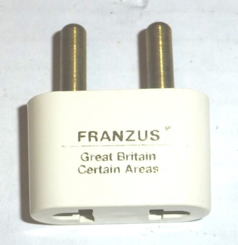 Franzus Travel-Lite Adapter Plug for Great Britain (Certain Areas) Model: NW-4C - Picture 2 of 5