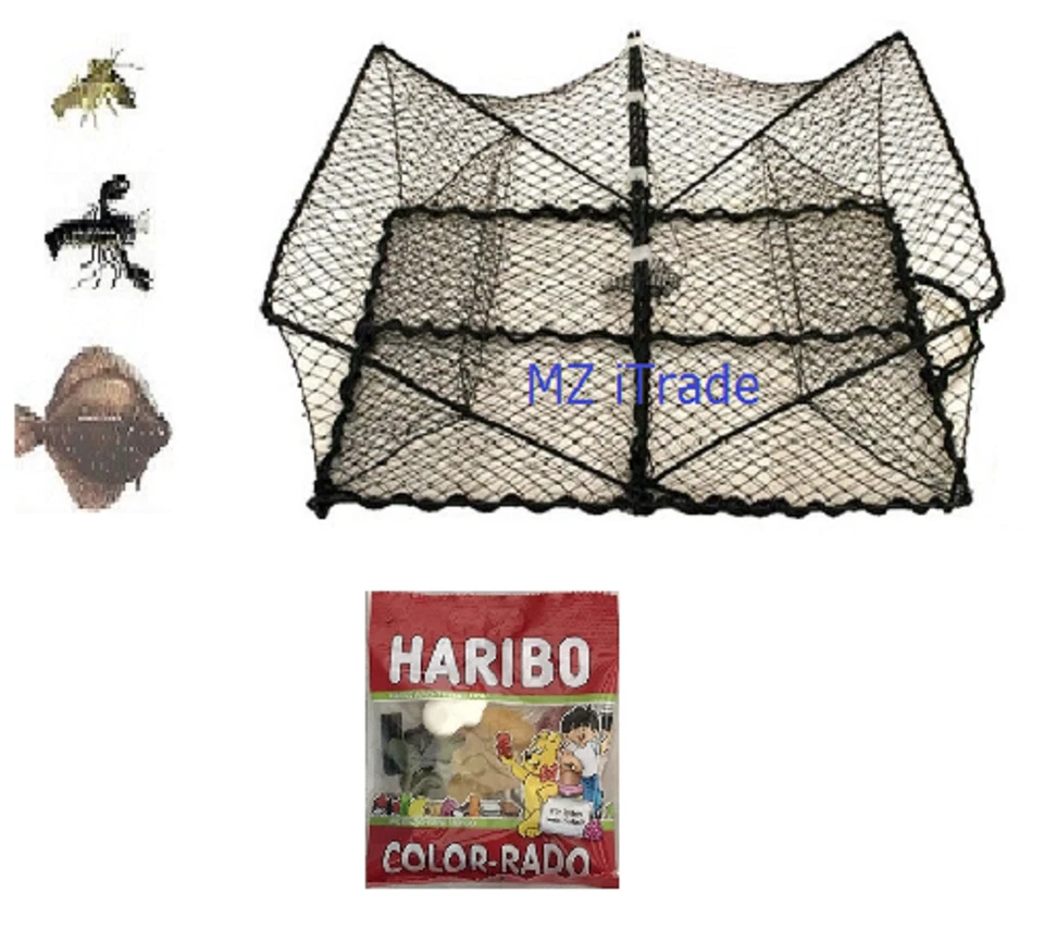 Krebskorb Krebsreuse Hummerkorb Plattfischkorb Krabbenkorb fish crab trap Haribo